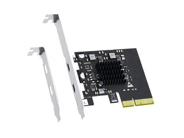 Main image of WRIARICH Vszerda U3142C 2-Port 10Gb USB 3.1 Gen2 Type-C to PCIE X4 Expansion Card with ASM 3142 Chip, Regular and Low-profible Bracket
