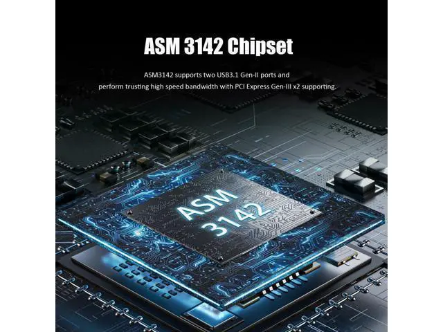 Alt view image 4 of 7 - WRIARICH Vszerda U3142C 2-Port 10Gb USB 3.1 Gen2 Type-C to PCIE X4 Expansion Card with ASM 3142 Chip, Regular and Low-profible Bracket