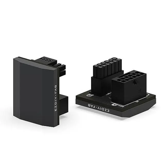 Alt view image 6 of 7 - WRIARICH EZDIY-FAB 12VHPWR 12+4 Pin Angle Connector Power Adapter Slim Type for RTX40' Series Graphics Card, Supports 600W Output, Comptatible to RTX4090,4080,4070ti -180 Degrees STD Type- Black
