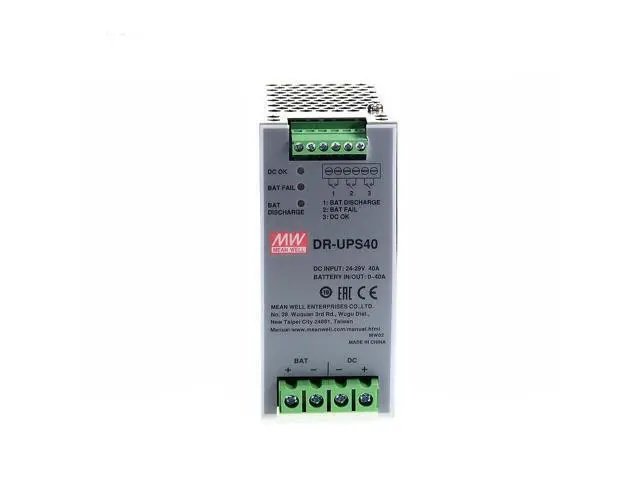Alt view image 2 of 5 - WRIARICH Mean Well DR 30V 40A Switching Power Supply AC-DC Single Output Industrial DIN Rail DR-UPS40 Slim Type Enclosed Power Supply Driver Transformer