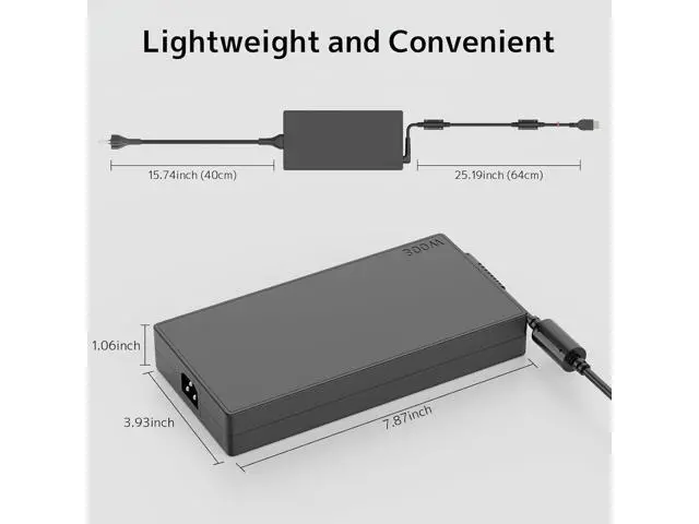 Alt view image 4 of 7 - WRIARICH 230W Charger Replacement for Lenovo Legion 5 7 5P S7 C7 Y540 Y740 Y730 Y7000 Y900 Y910 Y920 Slim 5 Gen 9 Thinkpad P16 P73 Gaming Laptop Power Supply ADL230NLC3A AC Adapter