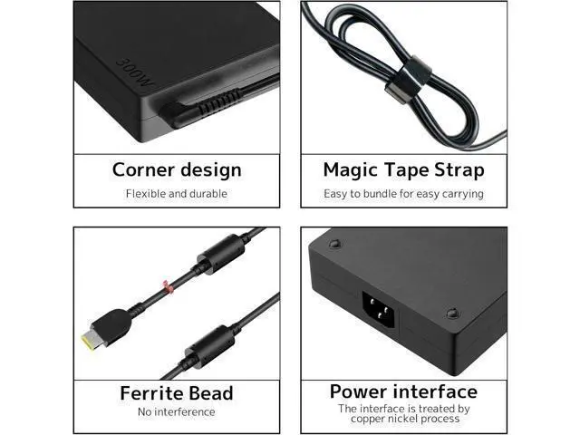 Alt view image 5 of 7 - WRIARICH 230W Charger Replacement for Lenovo Legion 5 7 5P S7 C7 Y540 Y740 Y730 Y7000 Y900 Y910 Y920 Slim 5 Gen 9 Thinkpad P16 P73 Gaming Laptop Power Supply ADL230NLC3A AC Adapter