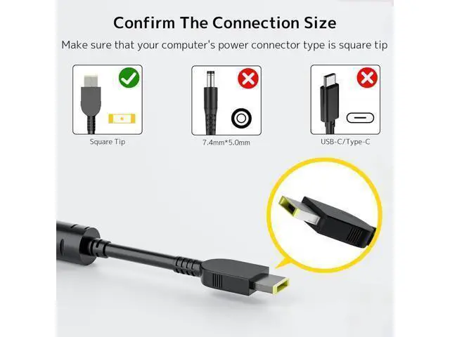 Alt view image 7 of 7 - WRIARICH 230W Charger Replacement for Lenovo Legion 5 7 5P S7 C7 Y540 Y740 Y730 Y7000 Y900 Y910 Y920 Slim 5 Gen 9 Thinkpad P16 P73 Gaming Laptop Power Supply ADL230NLC3A AC Adapter