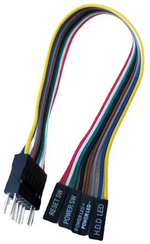 Main image of WRIARICH 8Pin Power Switch DuPont Adapter Cable for ATX Motherboard to PC Host Case Front Panel 20cm
