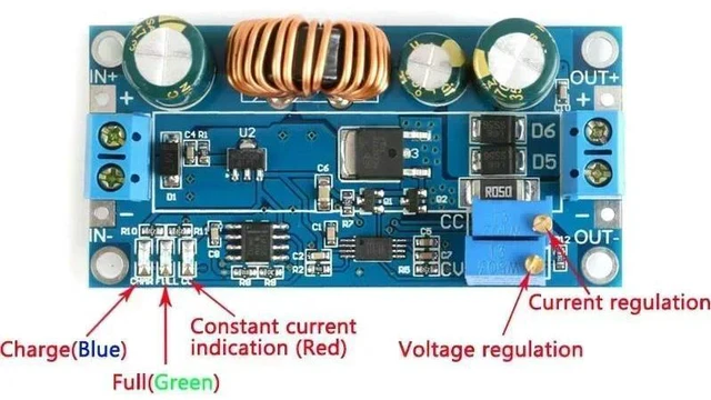 Main image of WRIARICH Adjustable Automatic Buck-Boost Module Constant Voltage Constant Current Step Up Step Down Power Supply Module SS56