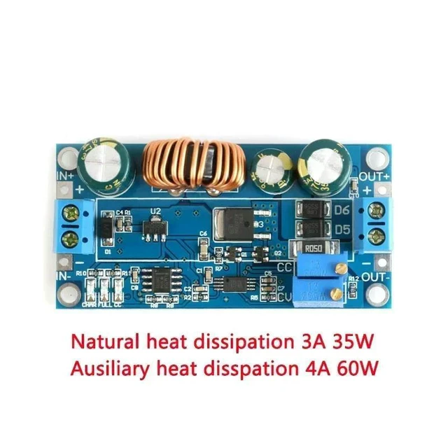 Alt view image 2 of 3 - WRIARICH Adjustable Automatic Buck-Boost Module Constant Voltage Constant Current Step Up Step Down Power Supply Module SS56