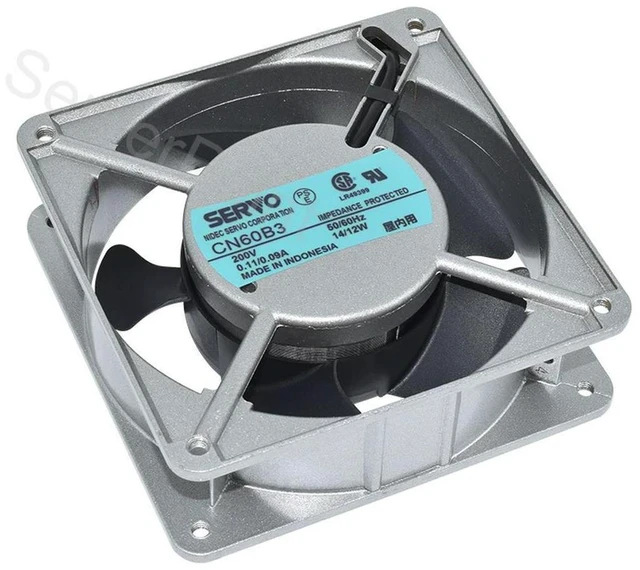 Main image of WRIARICH For SERVO CN60B3 200V 0.11/0.09A 50/60Hz 14 / 12W 120 * 120 * 38 Aluminum Frame Cooling Fan