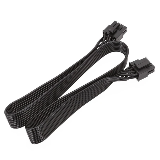 Alt view image 2 of 3 - WRIARICH CPU 8 Pin Male to CPU 8 Pin (4+4) Male EPS-12V Motherboard Power Adapter Cable for Corsair Modular Power Supply (60cm)