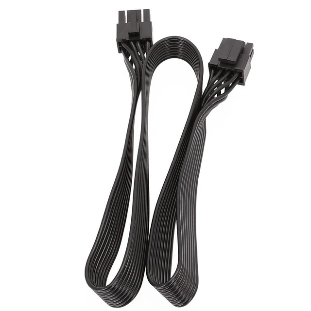 Alt view image 3 of 3 - WRIARICH CPU 8 Pin Male to CPU 8 Pin (4+4) Male EPS-12V Motherboard Power Adapter Cable for Corsair Modular Power Supply (60cm)