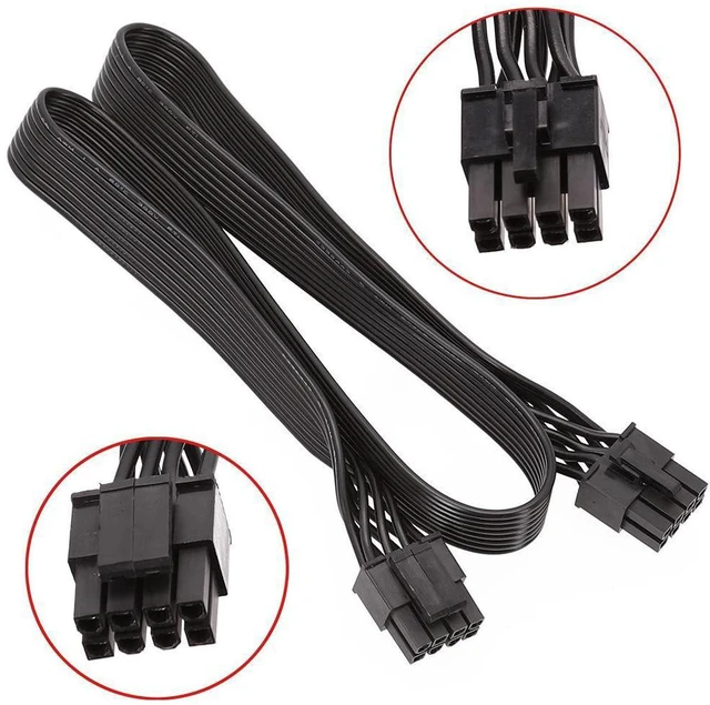 Main image of WRIARICH CPU 8 Pin Male to CPU 8 Pin (4+4) Male EPS-12V Motherboard Power Adapter Cable for Corsair Modular Power Supply (60cm)