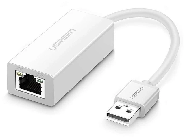 Main image of Vszerda Ethernet Adapter USB 2.0 to 10/100 Network RJ45 Lan Wired Adapter for Nintendo Switch,Wii,Wii U,Macbook,Chromebook,Windows 10,8.1,Mac OS, Surface Pro, Linux ASIX AX88772 Chipset (White)