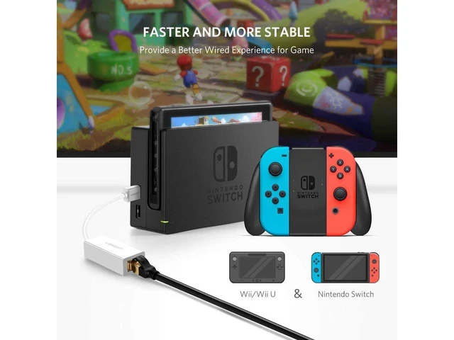 Alt view image 5 of 7 - Vszerda Ethernet Adapter USB 2.0 to 10/100 Network RJ45 Lan Wired Adapter for Nintendo Switch,Wii,Wii U,Macbook,Chromebook,Windows 10,8.1,Mac OS, Surface Pro, Linux ASIX AX88772 Chipset (White)