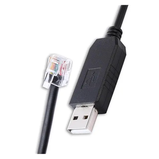Alt view image 2 of 4 - WRIARICH PC Serial Adapter Data Cable F1T-D2I USB to RJ12 6P6C RS232 Serial Datalogging Cable for Zeitronix Zt-2 Zt-3 Zt-4(1.8M)
