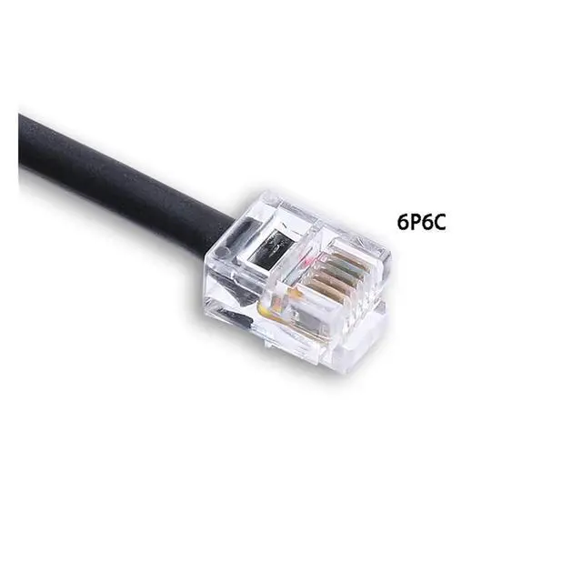 Alt view image 4 of 4 - WRIARICH PC Serial Adapter Data Cable F1T-D2I USB to RJ12 6P6C RS232 Serial Datalogging Cable for Zeitronix Zt-2 Zt-3 Zt-4(1.8M)