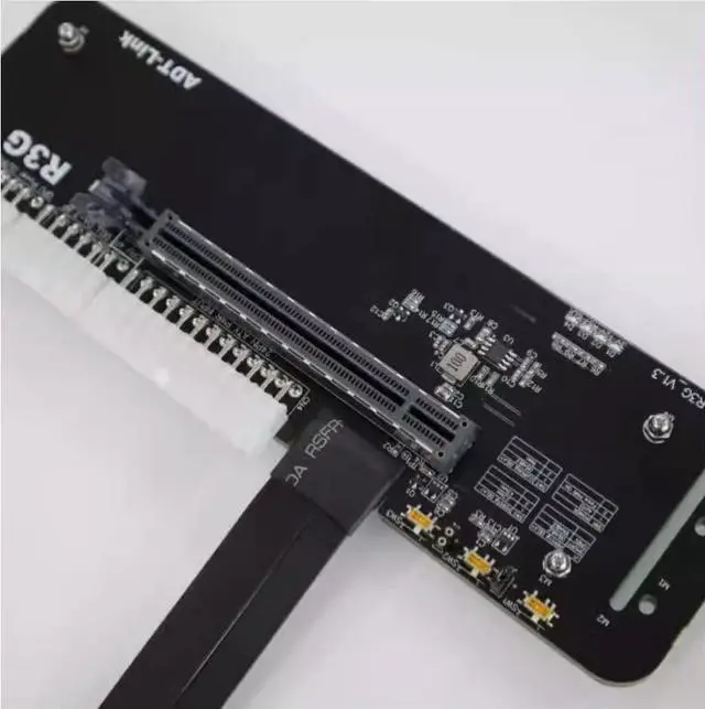 Alt view image 4 of 7 - WRIARICH ADTLINK M.2 NVMe Edge to PCIe x16 Connector eGPU Adapter R43SG 3.0 eGPU NUC/ITX/STX/Notebook PC Gaming (R43SG-50cm)