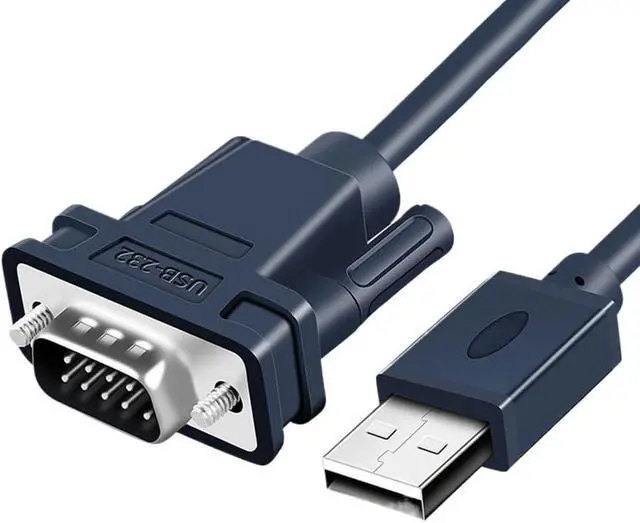 Main image of WRIARICH USB to RS232 Converter Cable DB9 Serial Male to Male Adapter USB to DB9 RS232 Extension Cable(1.2m)