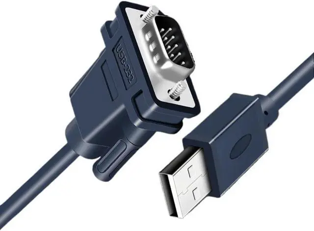 Alt view image 5 of 5 - WRIARICH USB to RS232 Converter Cable DB9 Serial Male to Male Adapter USB to DB9 RS232 Extension Cable(1.2m)