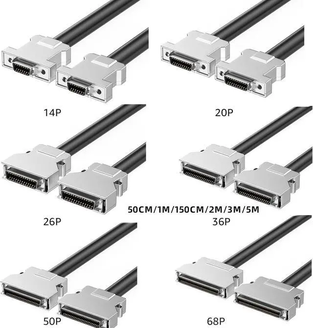 Alt view image 4 of 7 - WRIARICH SCSI Cable SCSI Female Cable Connectors 28AWG Wire for Tape Drives Scanners (CN36P/50CM)