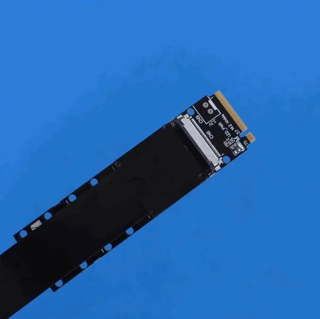 Alt view image 4 of 7 - WRIARICH ADTLINK PCIe 5.0 M.2 NVMe to PCIe x16 FFC Flexible Cable Gen5 x4 (128Gbps) for Graphics Cards and Ultra SSDs (F43SP-TL-25cm)