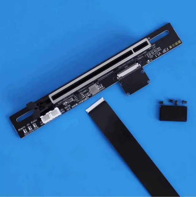 Alt view image 5 of 7 - WRIARICH ADTLINK PCIe 5.0 M.2 NVMe to PCIe x16 FFC Flexible Cable Gen5 x4 (128Gbps) for Graphics Cards and Ultra SSDs (F43SP-TL-25cm)