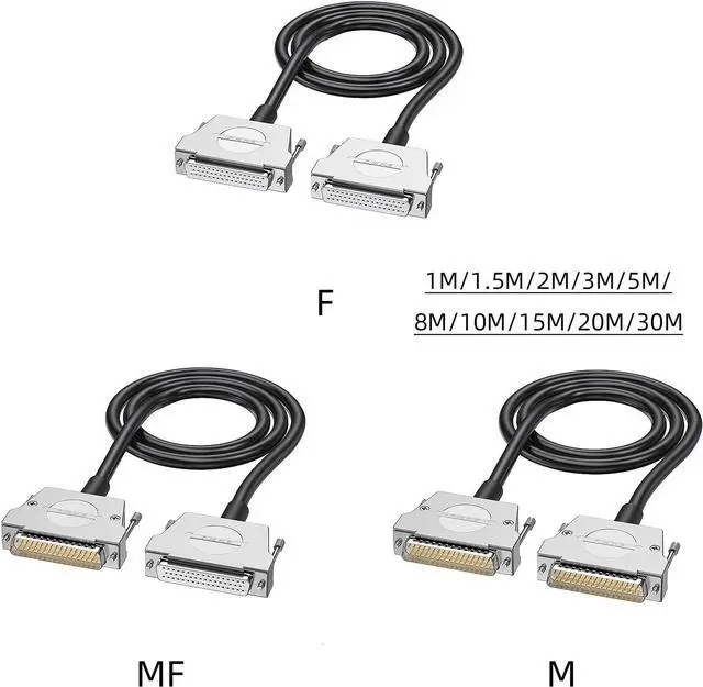 Alt view image 7 of 7 - WRIARICH DB50 Cable,D Sub 50Pin Male Female Shielded Cable, PVC Jacketed Extension Cord for Industrial Use