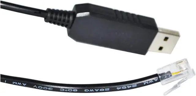 Alt view image 4 of 5 - WRIARICH F1T-D2I FT232RL CHIP USB to RJ11 RJ12 Adapter RS232/RS485 Converter Serial Communication Cable for NORD Drive/Frequency Inverter(5M,RS485 Signal)