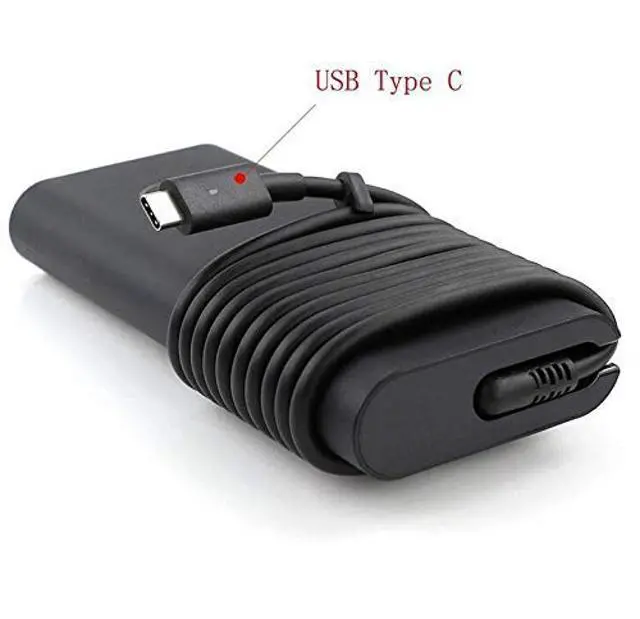 Alt view image 2 of 5 - WRIARICH 130W 20V 6.5A USB Type C 0K00F5 HA130PM170 AC Power Adapter Compatible for Dell XPS 15,XPS 15 2-in-1 9575 Charger, Compatible with P/N: 0K00F5, K00F5 Power Adapter with US Cable
