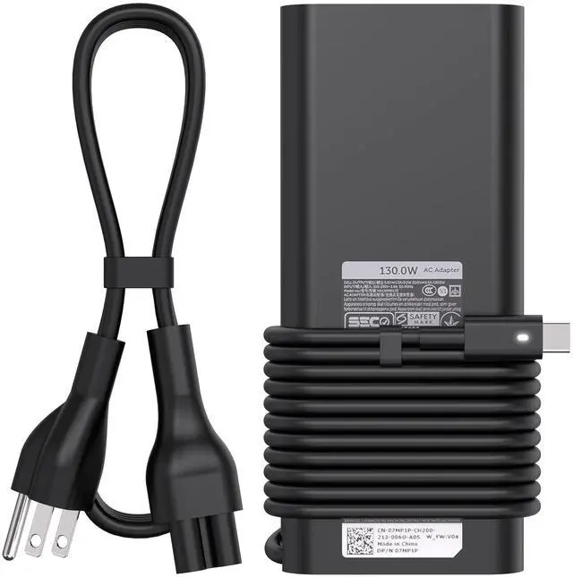 Main image of WRIARICH YEOTSMUT 130W USB C Charger Compatible with Dell XPS 15 2in1 9575 9500 17 9700 Precision 5530 2in1 5550 5750 3560 Precision M3800 M2800 Inspiron 7347 7348 7459 DA130PM170 HA130PM170 0K00F5