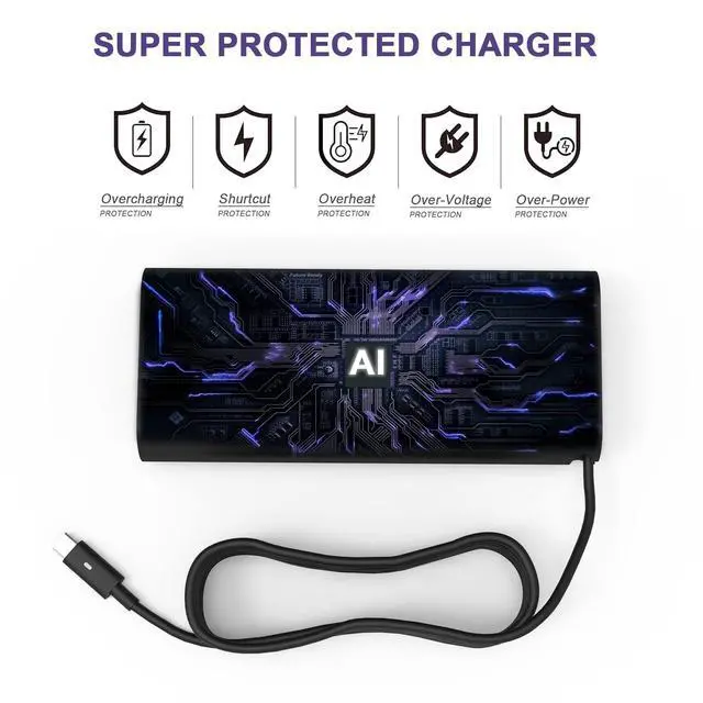 Alt view image 4 of 5 - WRIARICH YEOTSMUT 130W USB C Charger Compatible with Dell XPS 15 2in1 9575 9500 17 9700 Precision 5530 2in1 5550 5750 3560 Precision M3800 M2800 Inspiron 7347 7348 7459 DA130PM170 HA130PM170 0K00F5