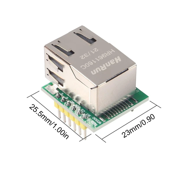 Alt view image 4 of 5 - WRIARICH ACEIRMC W5500 SPI to LAN Ethernet Network Module TCP IP STM32 Interface 3.3V 5V for Arduino WIZ820io RC5 (5pcs)
