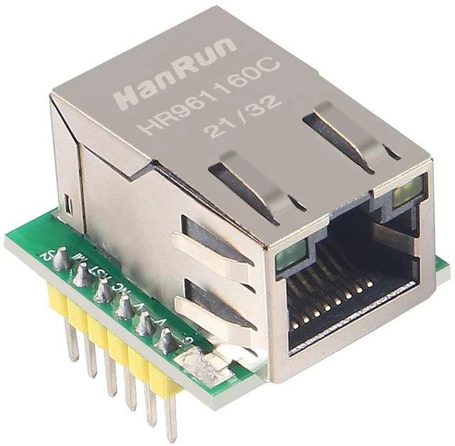 Alt view image 5 of 5 - WRIARICH ACEIRMC W5500 SPI to LAN Ethernet Network Module TCP IP STM32 Interface 3.3V 5V for Arduino WIZ820io RC5 (5pcs)