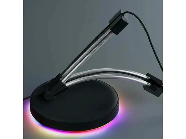 Alt view image 3 of 4 - WRIARICH RGB Mouse Bungee Cable Holder with Type-C Cable Gaming Mouse Cord Holder Anti-winding Gaming Mouse Bungee for Esports FPS Game