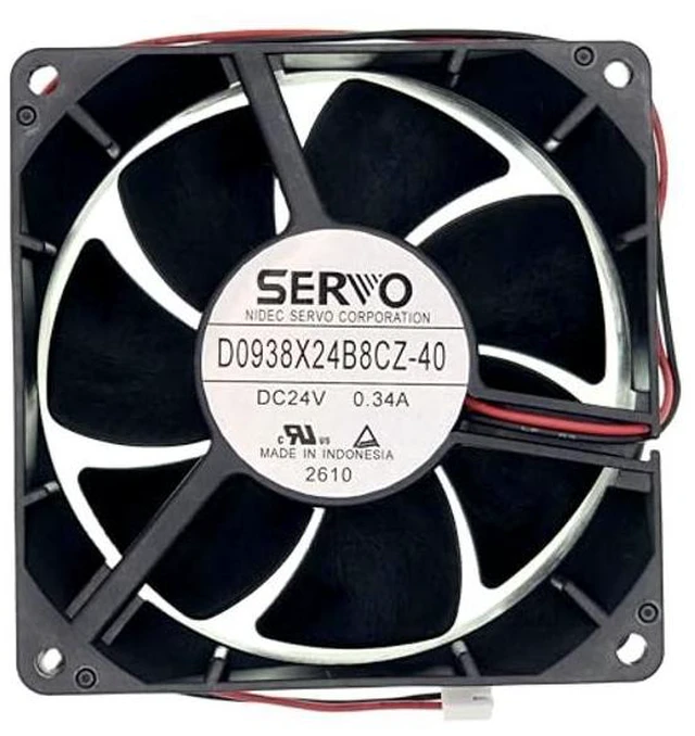 Main image of WRIARICH D0938X24B8CZ-40 Cooling Fan, 2-Wire DC24V 0.34A 92x92x38mm Cooling Fan