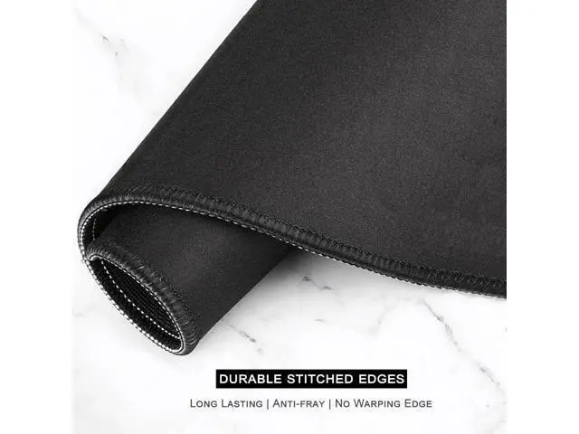 Alt view image 5 of 7 - WRIARICH Large Mouse Pad Desk Mat Gaming Mouse Pad XL XXL Mouse Pad for Desk Desk Pad for Keyboard Mice Desk Matt for Desktop Extended Long Mousepad Thin Black White Forest 31.5 x 11.8 Inch