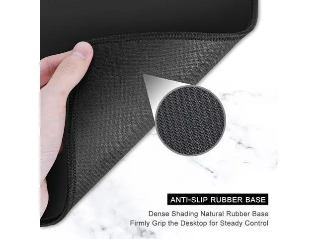 Alt view image 4 of 7 - WRIARICH Large Mouse Pad Desk Mat Gaming Mouse Pad XL XXL Mouse Pad for Desk Desk Pad for Keyboard Mice Desk Matt for Desktop Extended Long Mousepad Thin Black White Forest 31.5 x 11.8 Inch