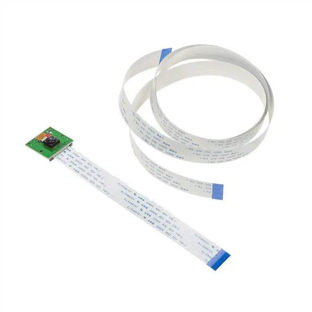 Main image of WRIARICH for Raspberry Pi Camera, 5MP OV5647 Webcam, Monitor 3D Printer, with 3.28FT/100CM Long Extension Flex Ribbon Cable for Raspberry Pi 5, 4B, 3B+...