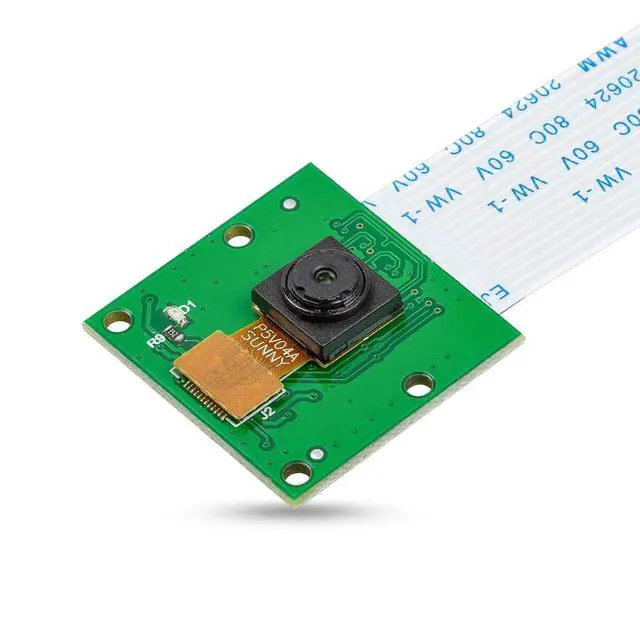 Alt view image 2 of 5 - WRIARICH for Raspberry Pi Camera, 5MP OV5647 Webcam, Monitor 3D Printer, with 3.28FT/100CM Long Extension Flex Ribbon Cable for Raspberry Pi 5, 4B, 3B+...