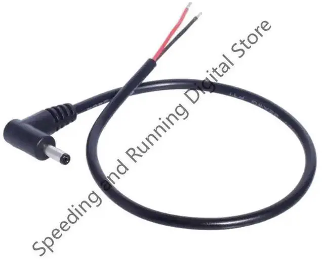 Alt view image 3 of 3 - WRIARICH 90 Degree Right Angle 3.5mm x 1.35mm Male DC Pigtail Power Cable, DC Charging Lead for CCTV Cameras & LED Light Strips