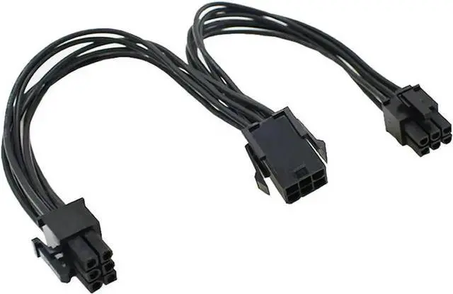 Main image of WRIARICH 8 Inches PCIe Molex 6Pin to Dual PCIe 6Pin Splitter Ribbon Cable, GPU Power Extension Cord for Mining Rig Graphics Card