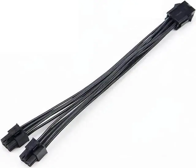 Alt view image 4 of 5 - WRIARICH 8 Inches PCIe Molex 6Pin to Dual PCIe 6Pin Splitter Ribbon Cable, GPU Power Extension Cord for Mining Rig Graphics Card