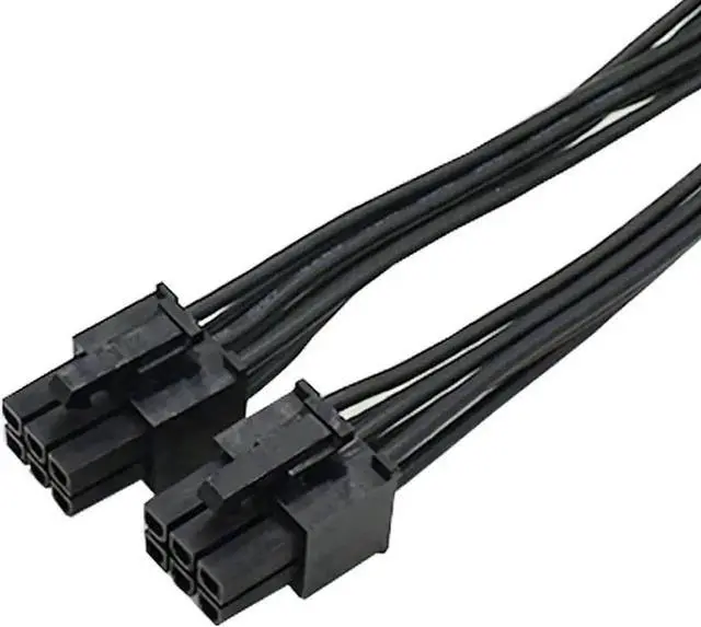Alt view image 3 of 5 - WRIARICH 8 Inches PCIe Molex 6Pin to Dual PCIe 6Pin Splitter Ribbon Cable, GPU Power Extension Cord for Mining Rig Graphics Card