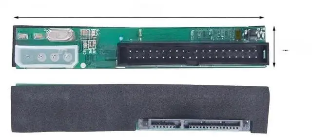 Main image of WRIARICH SATA to IDE Adapter, 2.5" SATA Female to 3.5" 40 PIN IDE Male Converter, 1.5Gbps ATA 133 Compatible for Universal HDD SSD CD DVD Drive