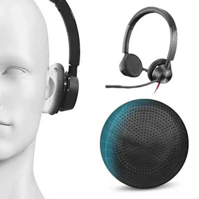 Alt view image 2 of 5 - WRIARICH Replacement Ear Cushions for Plantronics Blackwire C3225 C3215 B825 C510 C520 C710 C720 Headsets Protein Leather Ear Pads Earmuffs