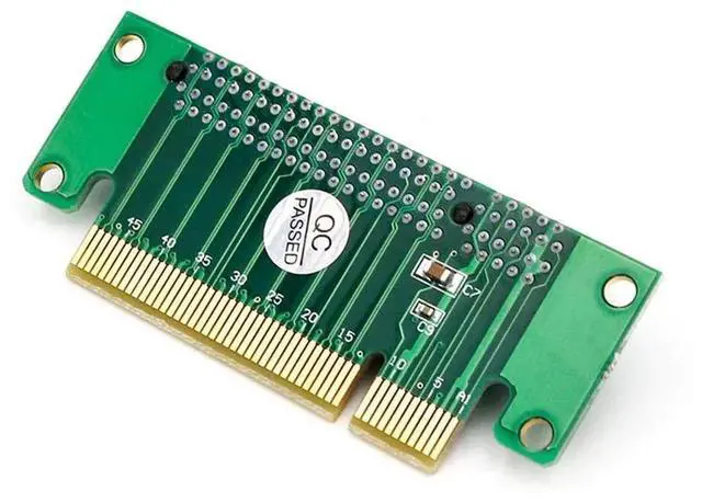 Alt view image 2 of 6 - WRIARICH PCIe 8X 90-Degree Left Angle Riser Card, 1U Height Server PCI-E Slot Adapter