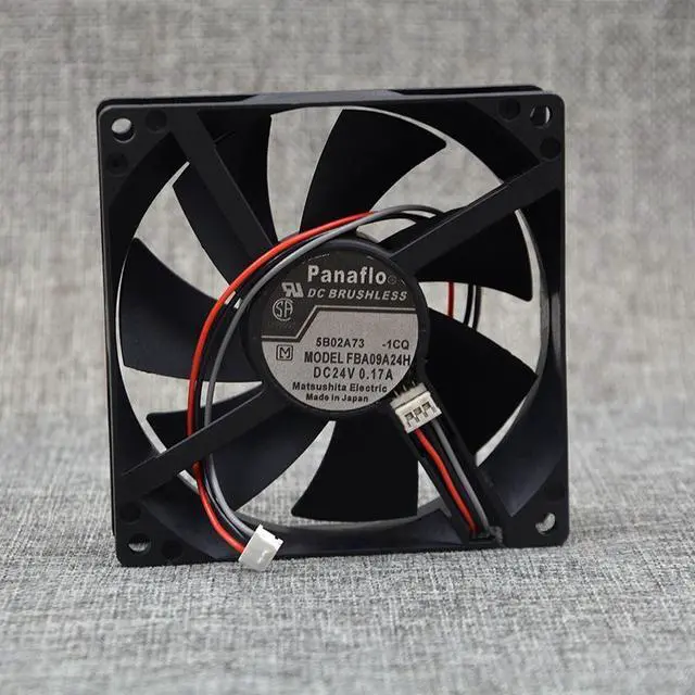 Main image of WRIARICH For Panasonic FBA09A24H 90mm 9025 DC 24V 0.17A Inverter Cooling Fan, 3-Pin Industrial Cabinet Fan
