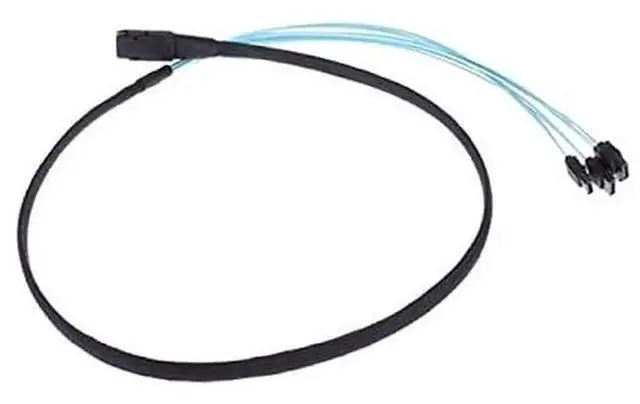 Alt view image 5 of 7 - WRIARICH 50cm Internal Mini SAS SFF-8087 to 4×SATA 7Pin Hard Drive Cable, 6Gbps Server RAID Data Cable