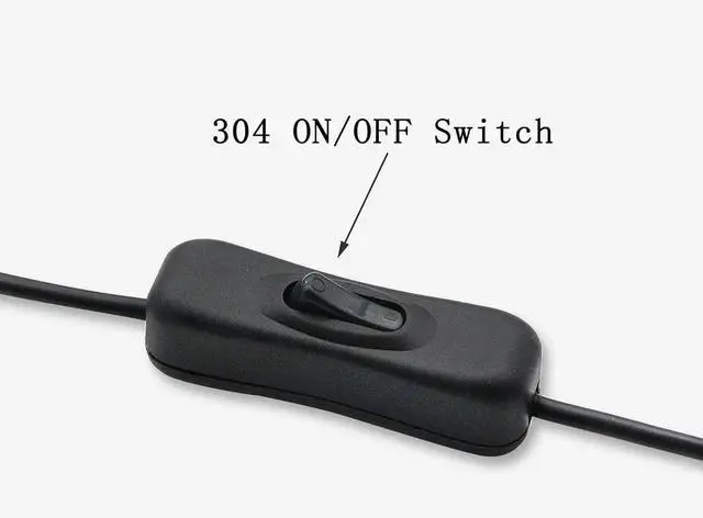 Alt view image 5 of 7 - WRIARICH 30CM DC 5.5x2.1mm Male to Female Power Cable, 16AWG Wire with Inline Rocker On/Off Switch, DC Power Adapter Cord for LED Light Strips, CCTV Security Camera, 2 Pack