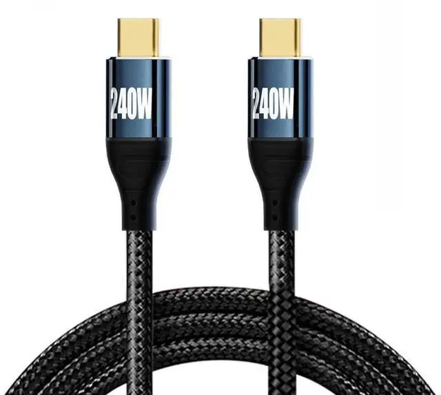 Alt view image 6 of 7 - WRIARICH 50CM USB-C to USB-C Cable | PD3.1 240W(48V 5A) Fast Charging, USB2.0 480Mbps Data Cord for Laptop, Tablet & Smartphone