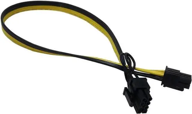 Main image of WRIARICH 1.64ft 18AWG PCIe 6Pin to 8Pin(6+2) Male to Male Mining Power Cable, Compatible with DPS-800GB DPS-1200 Server PSU & Mining Breakout Board