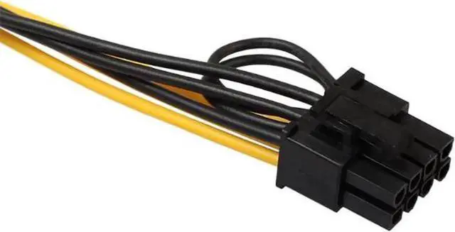 Alt view image 2 of 4 - WRIARICH 1.64ft 18AWG PCIe 6Pin to 8Pin(6+2) Male to Male Mining Power Cable, Compatible with DPS-800GB DPS-1200 Server PSU & Mining Breakout Board